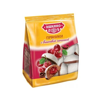Пряники Яшкино Вишня  350 гр.