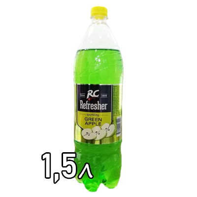 Напиток газированный RC Refresher Green apple