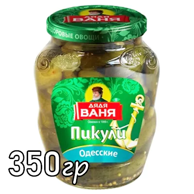Огурцы маринованные Дядя Ваня "Пикули Одесские"