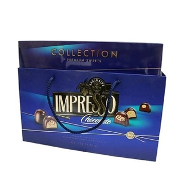 Набор шоколадных конфет IMPRESSO PREMIUM, синий, 424 гр.