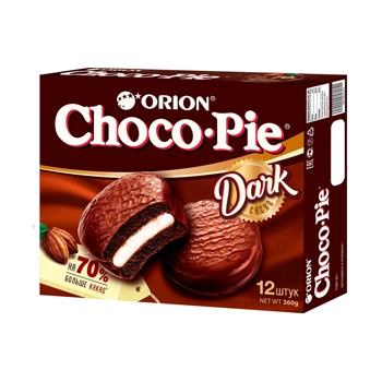 Пирожное Чокопай Dark в шоколадной глазури 360 гр.