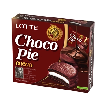 Печенье Lotte Чокопай Cacao в глазури 28 гр.