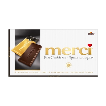 Шоколад Merci горький 72% 100 гр.