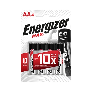 Батарейки щелочные алкалиновые Energizer max тип AA LR6 1.5V 4шт