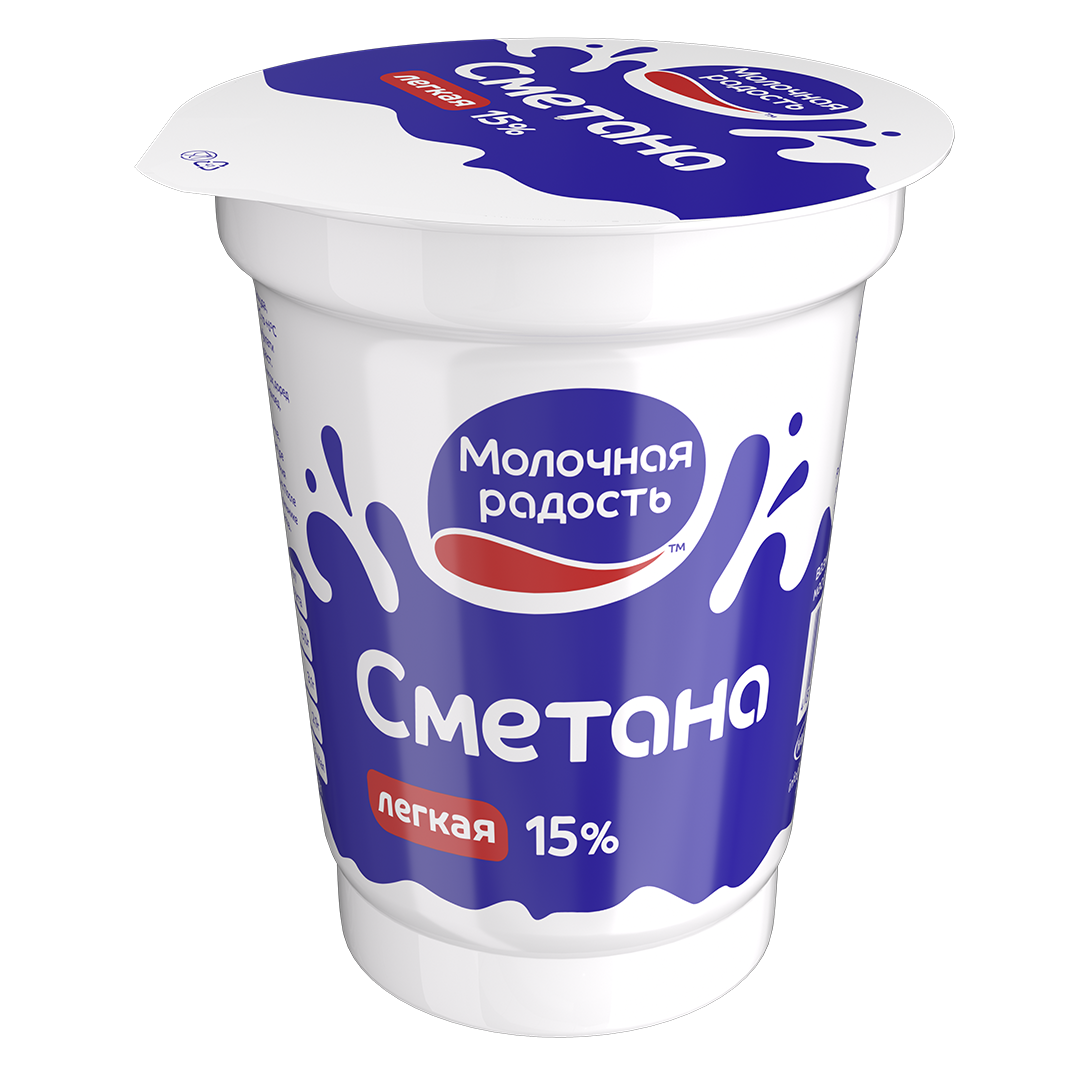Сметана Молочная радость 15%