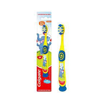Зубная щетка детская Colgate, от 2 до 5 лет, супермягкая