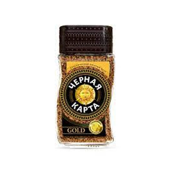 Кофе Черная карта Gold растворимый