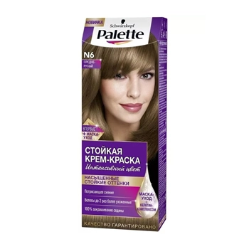 Краска для волос Palette N6 Средне-русый