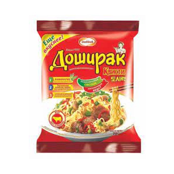 Лапша Доширак со вкусом говядины