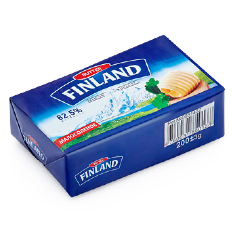 Масло сливочное Finland 82.5% 200гр