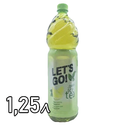 Холодный зелёный чай Lets Go лимон