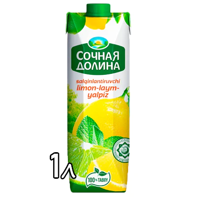 Сок Сочная Долина лимон лайм мята