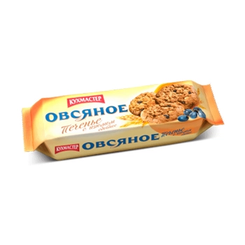 Печенье овсяное Кухмастер с изюмом 270 гр.