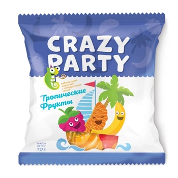 Мармелад Crazy Party Тропические фрукты.