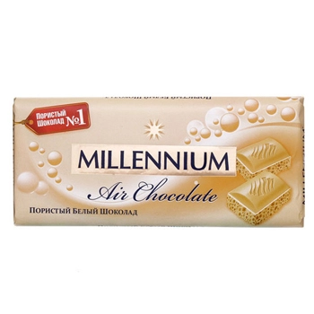 Шоколад Millennium белый пористый 90 гр.