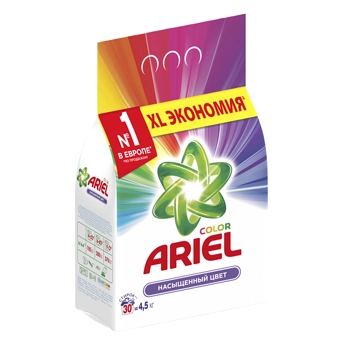 Стиральный порошок Ariel Аквапудра Color, автомат, для цветного белья, 4,5 кг