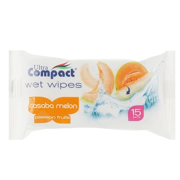 Салфетки влажные  Compact 15шт Фруктовые