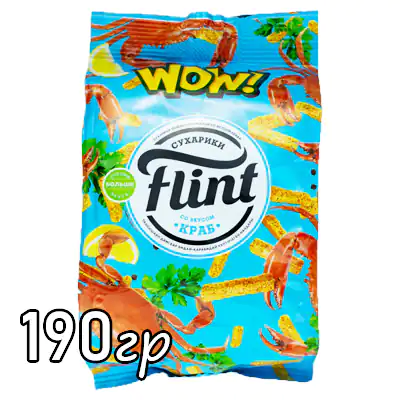 Сухарики Flint краб