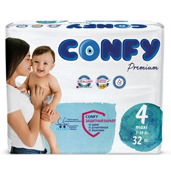 Подгузники Confy  Premium р 4 32шт
