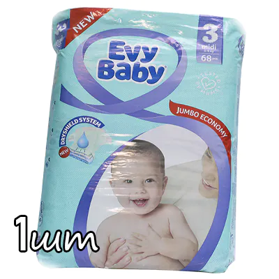 Подгузники Evy baby №3 1шт