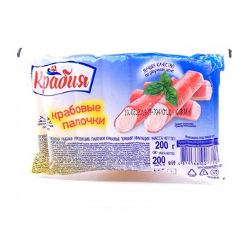 Крабия крабовые палочки