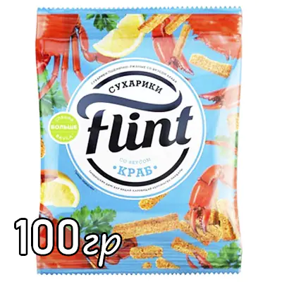 Сухарики Flint краб