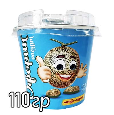 Сливочный йогурт “Офарин” со вкусом клубник + дыня 7%
