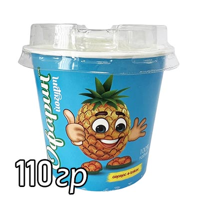 Сливочный йогурт “Офарин” со вкусом ананаса и кокоса 7%