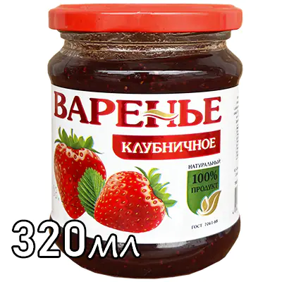 Варенье Молочная Радость клубничное