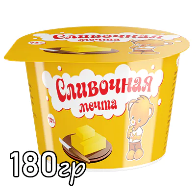 Масло Мол\р Слив\Мечта 180гр круг Спред