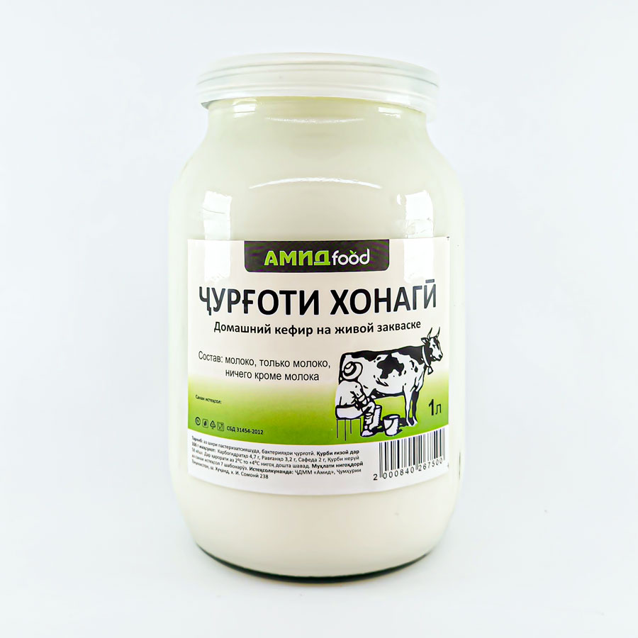 Кефир "Домашний" 1л (АмидФуд)