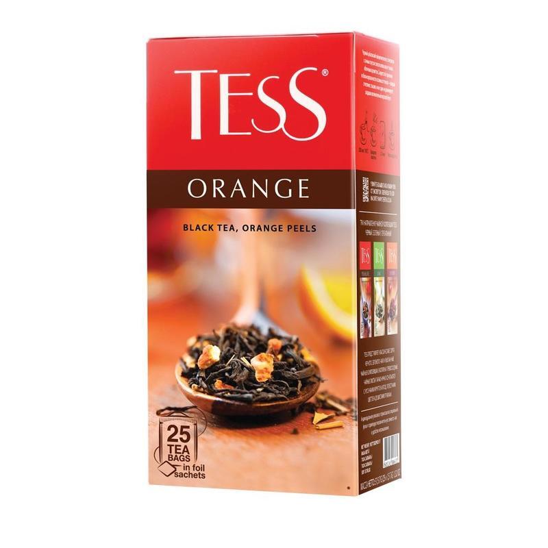 Чай Tess 25пак Черный Оранж