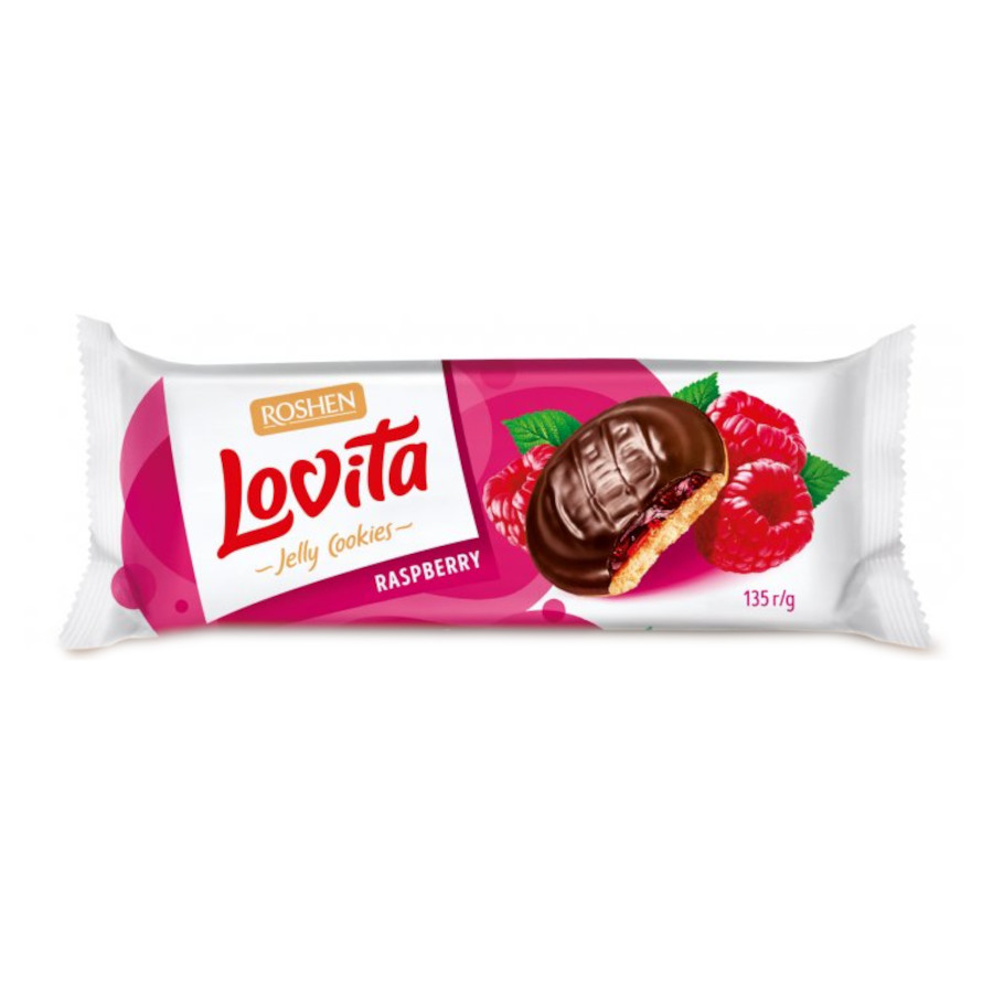 Печенье Ловита Малина Рошен 135гр
