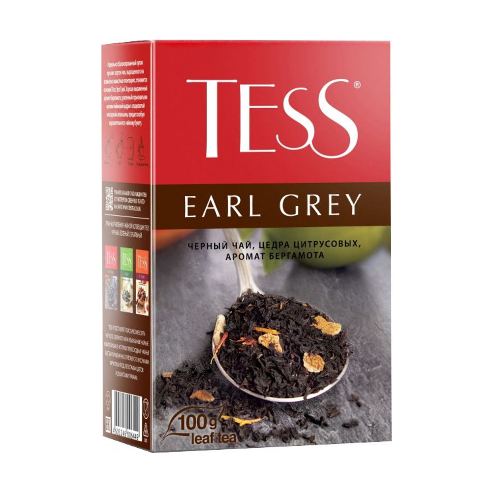 Чай Tess Черный Эрл Грей 100гр