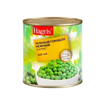 Зеленый горошек HAGRIS 425гр
