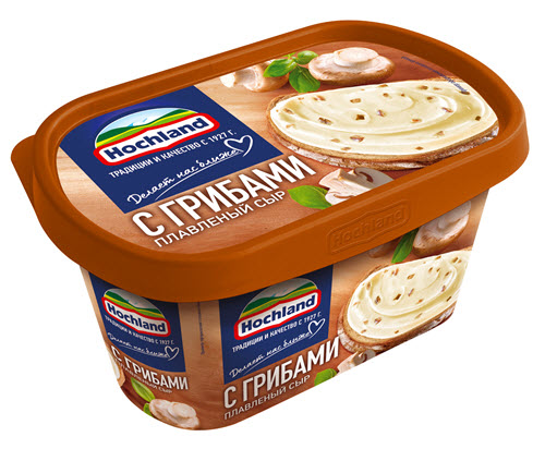 Сыр плавленый Hochland с грибами 55% 400г