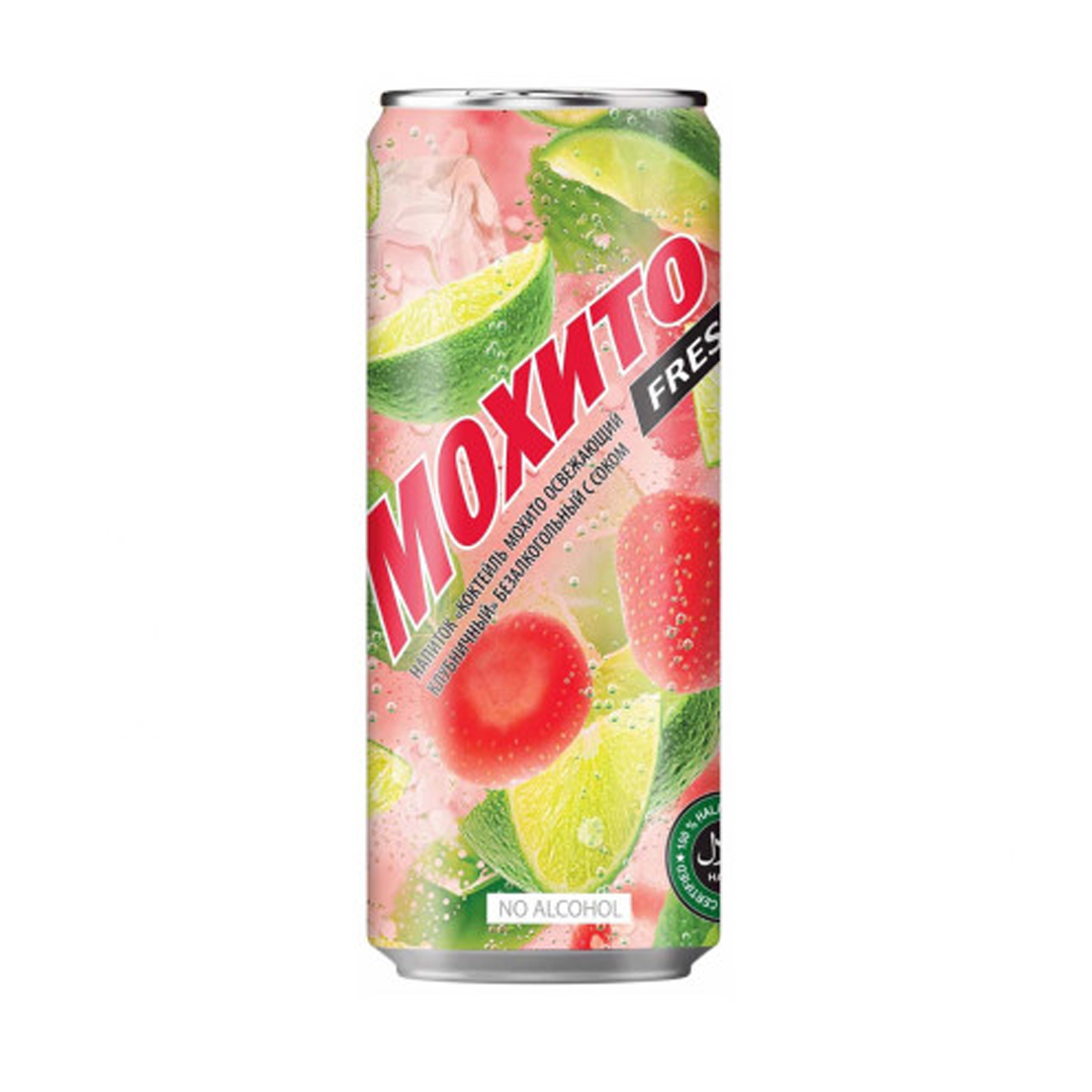 Газированный напиток Мохито Fresh Клубничный ж/б