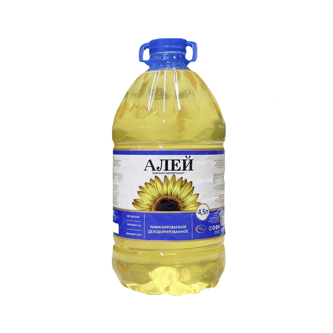Масло растительное Алей 4,5л Подсолнечное