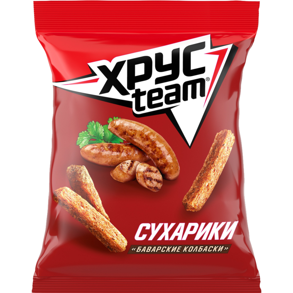 Сухарики Хрус team баварские колбаски 75 г