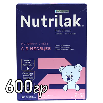 Молочная смесь Nutrilak Premium 2 с 6 месяцев для поддержания иммунной системы