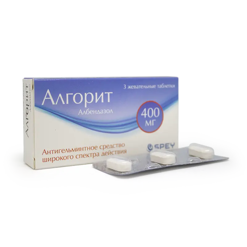 Алгорит жев тб 400мг №3