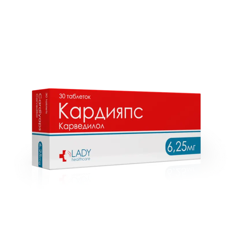 Кардияпс тб 6,25мг №30