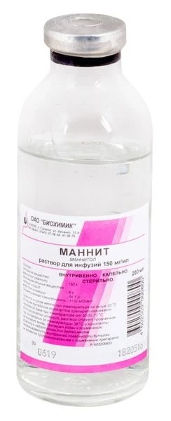 Маннит р-р 15% 200мл фл