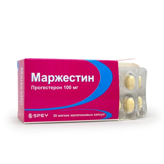 Маржестин софтжел капс 100мг №30