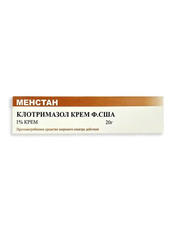 Менстан крем 20г (клотримазол)
