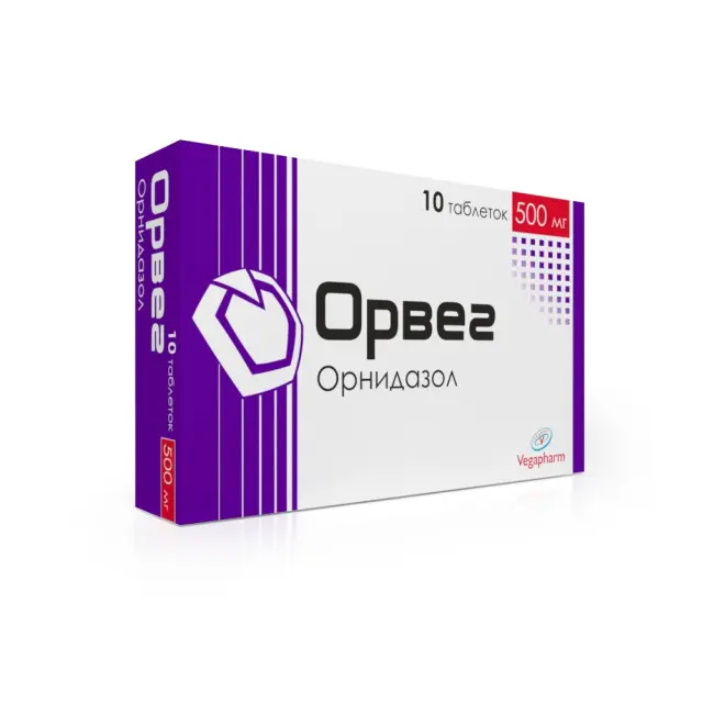 Орвег тб 500мг №10