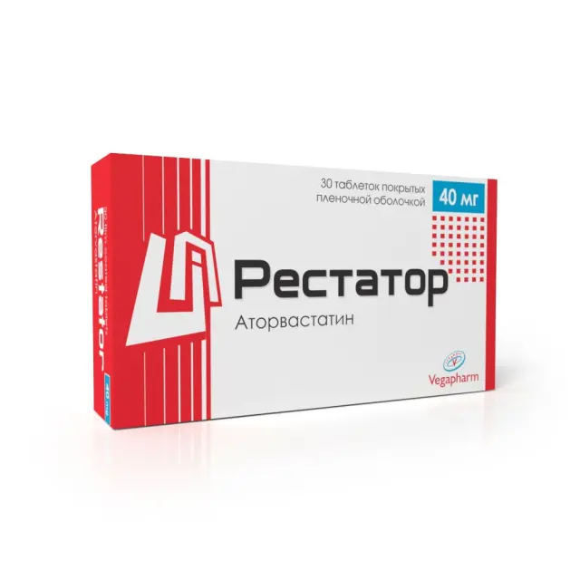 Рестатор тб 40мг №30